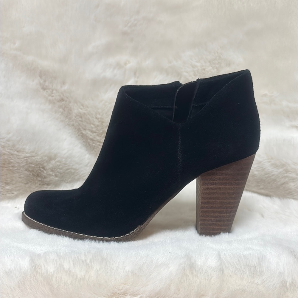 Splendid Black Ankle Booties with Chunky Heel